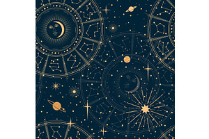 Astrology Pattern, Mystic Stars