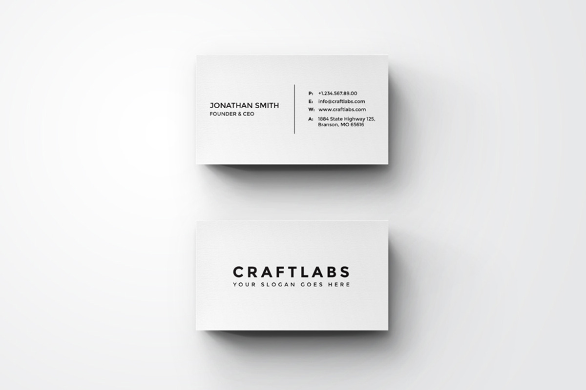 Simple Minimal Business Card 6, a Business Card Template by ND Design (Photo 4 of 8)