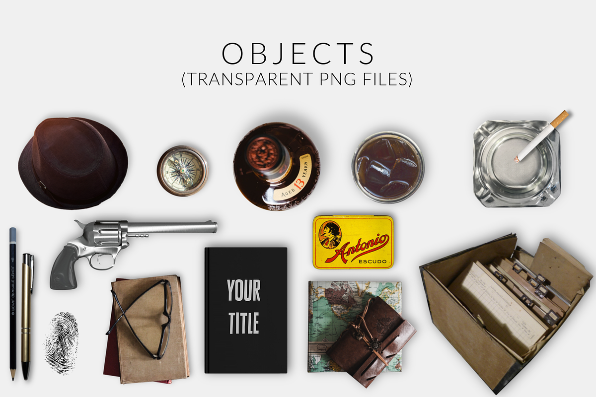 Detective Mystery Noir Scene Creator, a Books & Magazine Mockup by Storyteller Design (Photo 7 of 10)