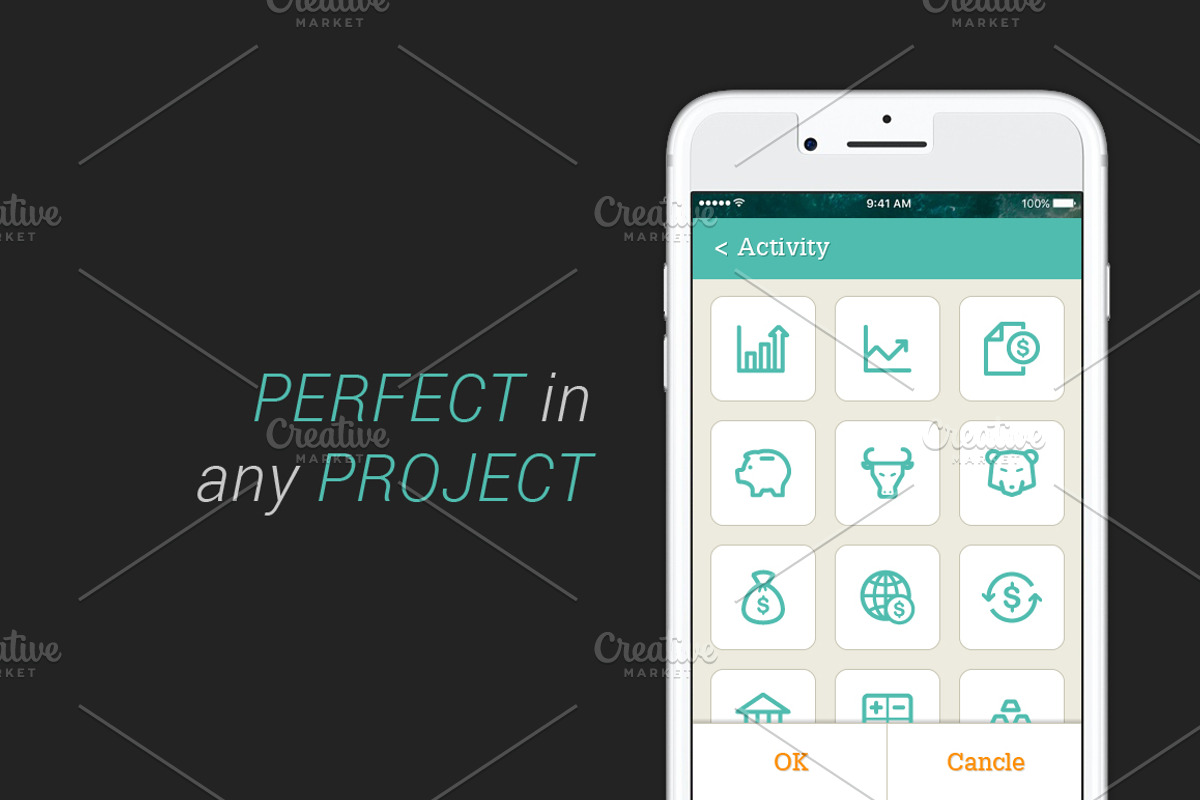 Money & Finance Mini Icon, an Outline Icon by WORAKAMON Design Studio (Photo 4 of 5)
