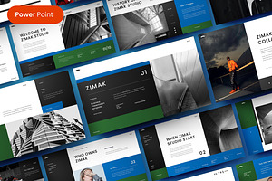 Zimak – Business PowerPoint Template, a Presentation Template by Dens Creative Studio
