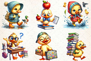 Back To School Funny Ducks Clipart, a Seasonal Illustration by Rose Art (Thumbnail 4 of 4)