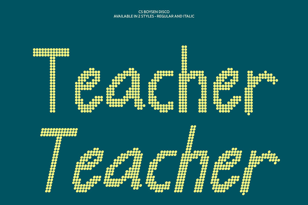 CS Boysen Disco, a Handwritten Font by Craft Supply Co. (Photo 3 of 8)