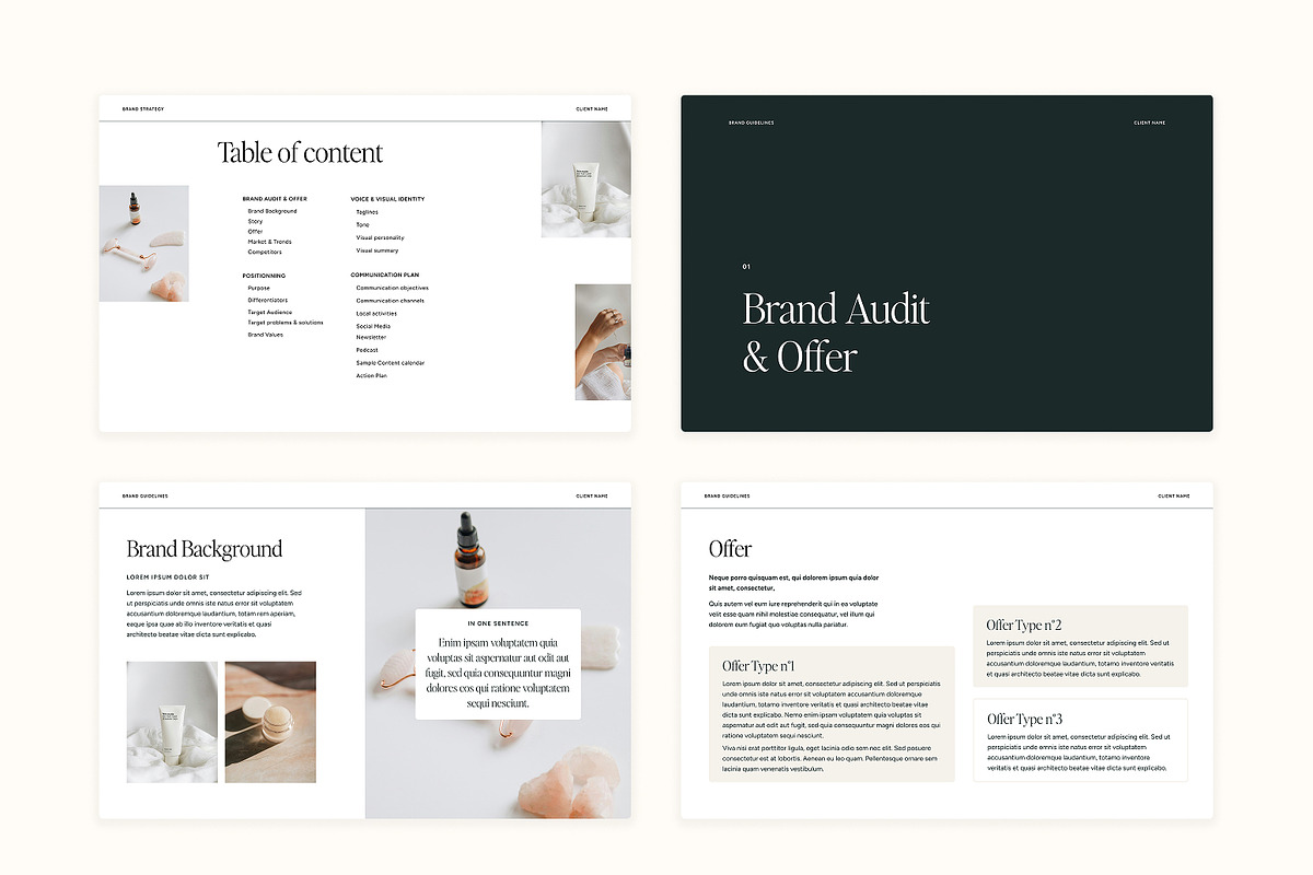 Brand Strategy Template, a Branding & Logo Template by MargauxQuercy (Photo 4 of 9)