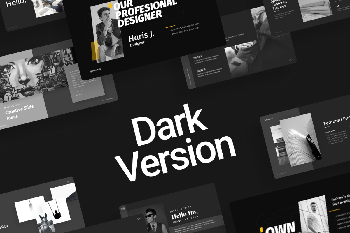 60.000+ Black and White Presentation, a Presentation Template by Brandearth RRGraph (Photo 12 of 13)