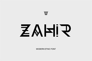 Zahir Font | Etnic Display Font, a Sans Serif Font by WhymoreArt