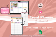 Event Planner Dashboard Spreadsheet, a Stationery Template by bellaROSEworkshop (Thumbnail 4 of 6)