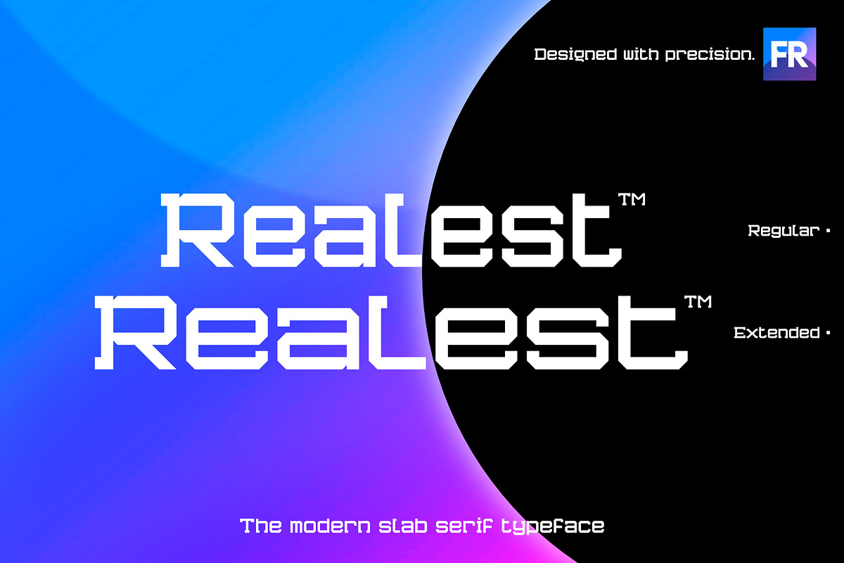 Realest | A Modern Slab Serif Font, a Slab Serif Font by XALT Typography (Photo 1 of 7)