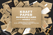 Kraft Paper Business Card Bundle, a Business Card Template by GraphicsEgg (Thumbnail 1 of 13)