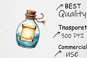Watercolor Pirate Clipart, an Illustration by CrexoraLab (Thumbnail 3 of 4)
