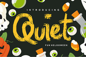 Quiet | Magical Helloween Font, a Script Font by Vunira