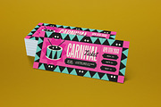 Black Quirky Carnival Ticket, a Card Template by graphicook (Thumbnail 2 of 3)