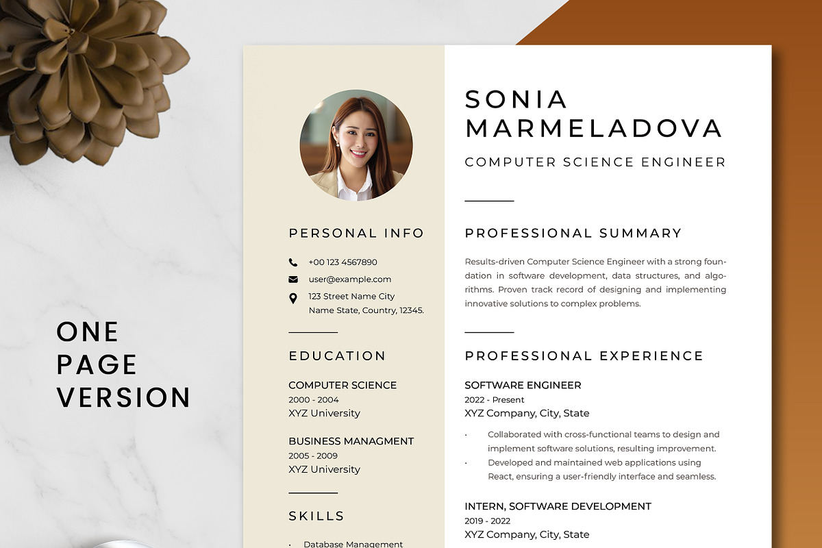 Computer Science Engineer Resume preview 2