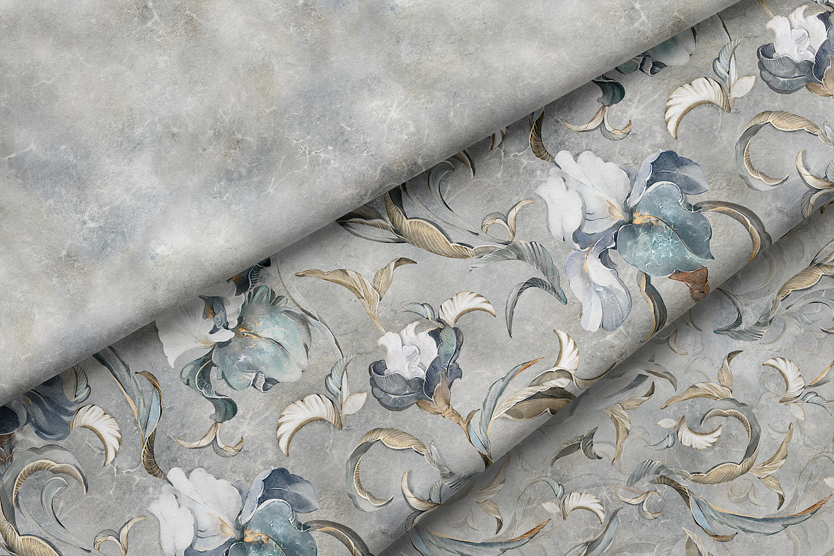 IRISES floral seamless patterns, a Pattern Graphic by Lisima (Photo 8 of 14)