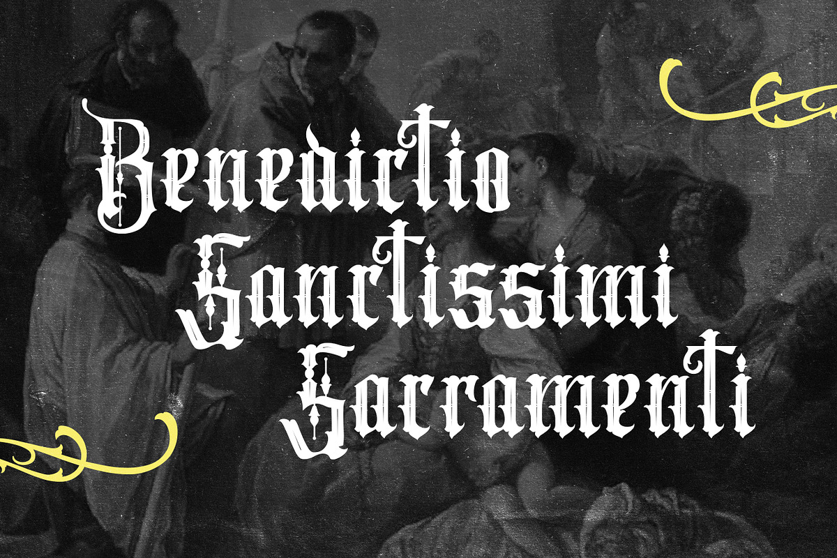 Bartley - Blackletter Font Type, a Blackletter Font by Flawless And Co (Photo 4 of 10)