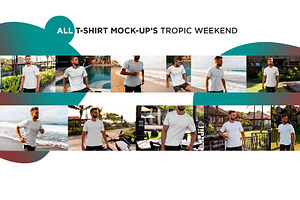 T-Shirt Mock-Up Tropic Weekend