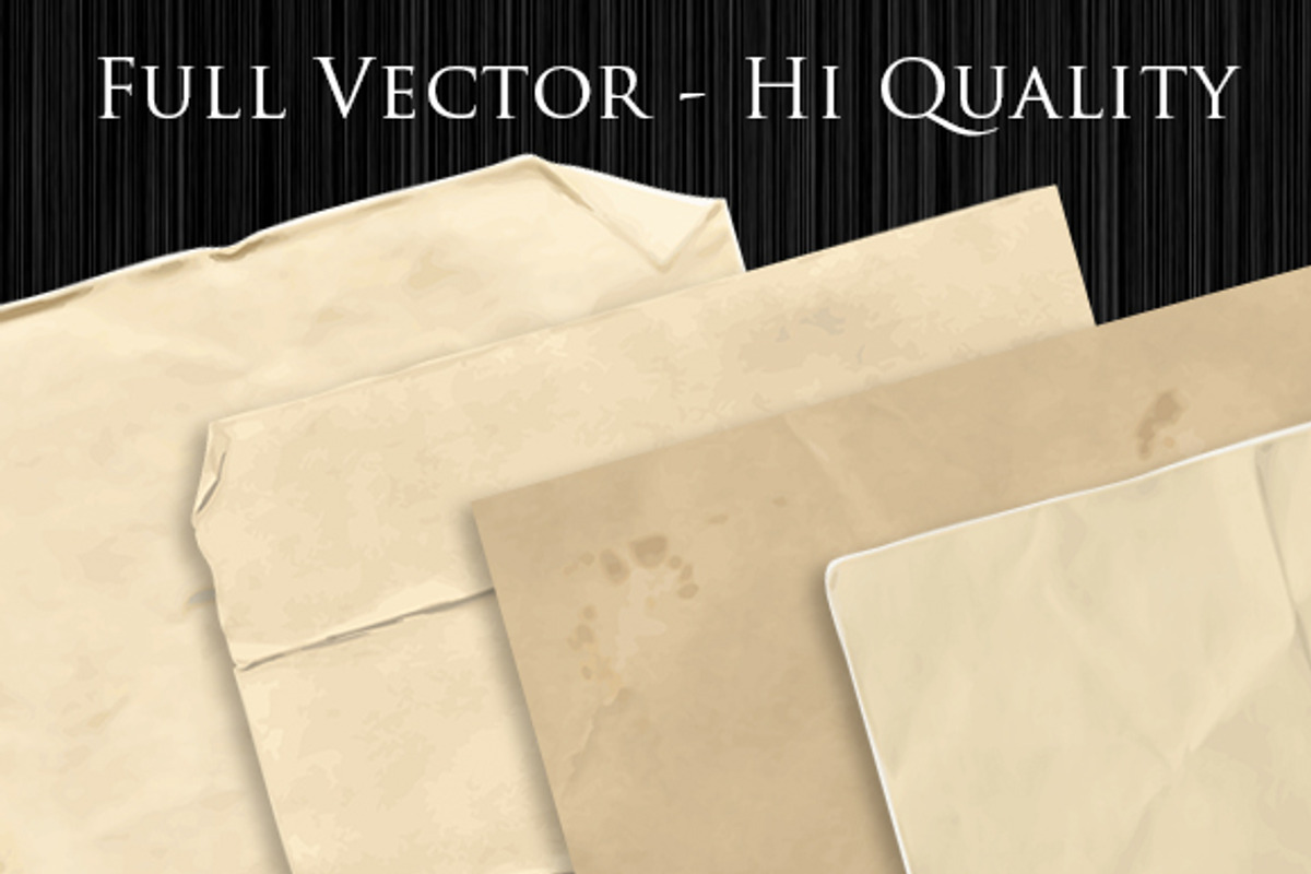8 Hi quality Vector Paper Textures preview 2