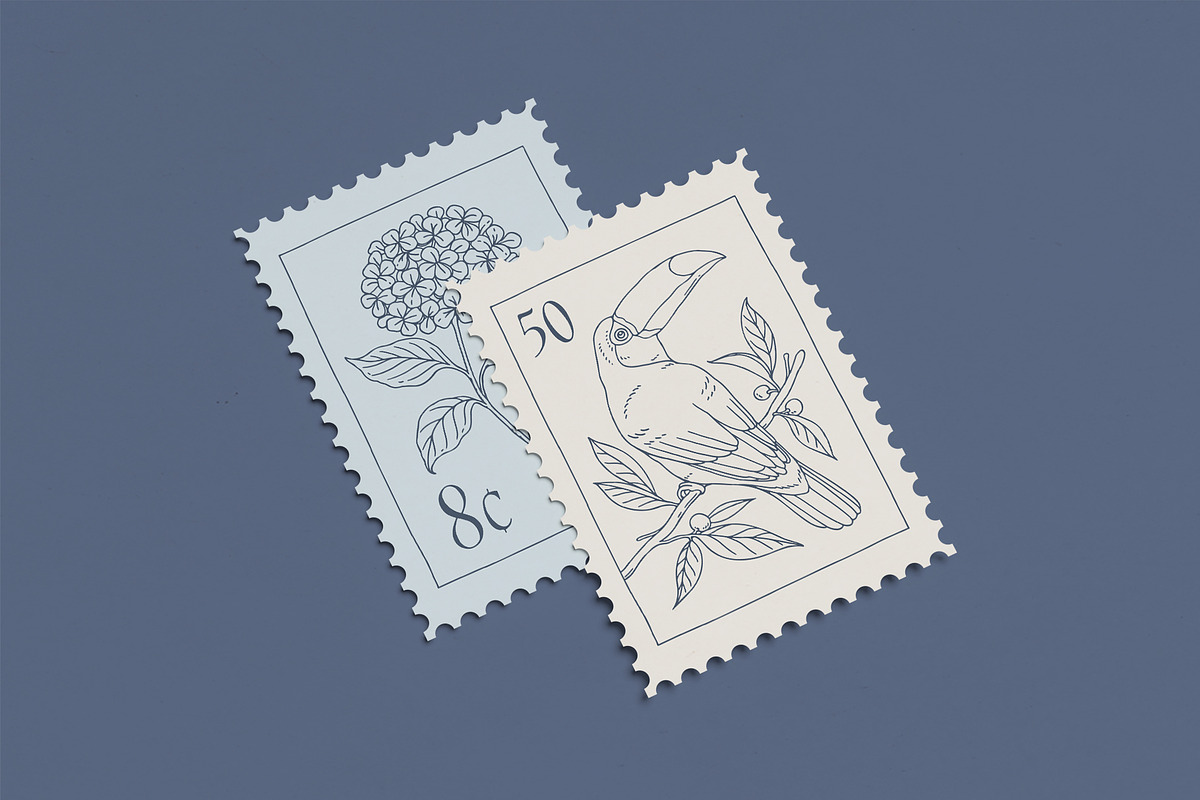 Stamps Illustration Collection, an Object Illustration by rouxsupplyco (Photo 12 of 14)