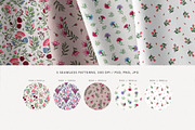 French Chintz Seamless Patterns Set, a Pattern Graphic by likorbut (Thumbnail 2 of 5)