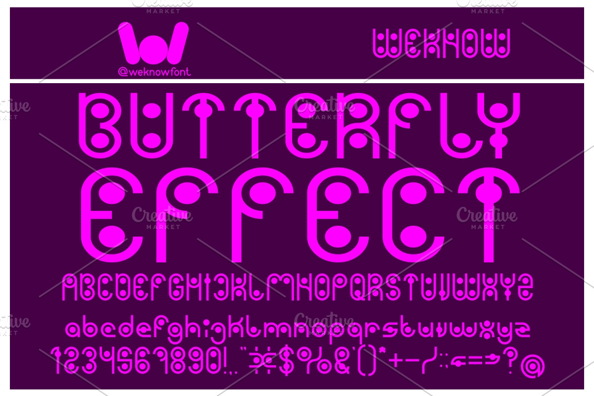 Phytoplankton font, a Font by weknow (Photo 5 of 5)