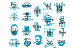 Barbershop Shaving Lettering