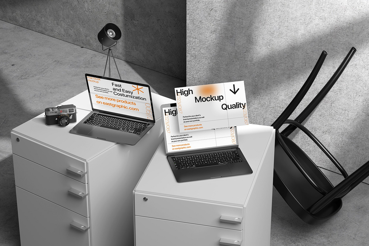 10 PSD Futuristic MacBook Mockup, a Mac Mockup by East Gallery (Photo 9 of 10)