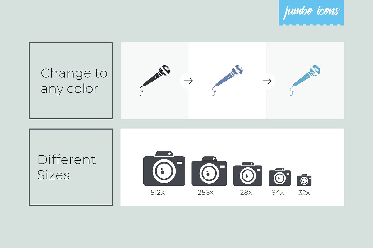 Multimedia Glyph Icon V2, a Solid Icon by Jumbo Icons (Photo 3 of 5)