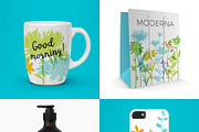 100 Flower Silhouettes, a Background Graphic by Mxtama (Thumbnail 4 of 11)
