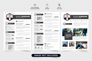 Professional cover letter and resume, a Resume Template by Iftikhar Alam