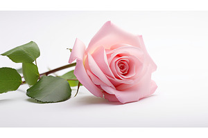 delicate pink roses on white ai, a Background Photo by pikepicture