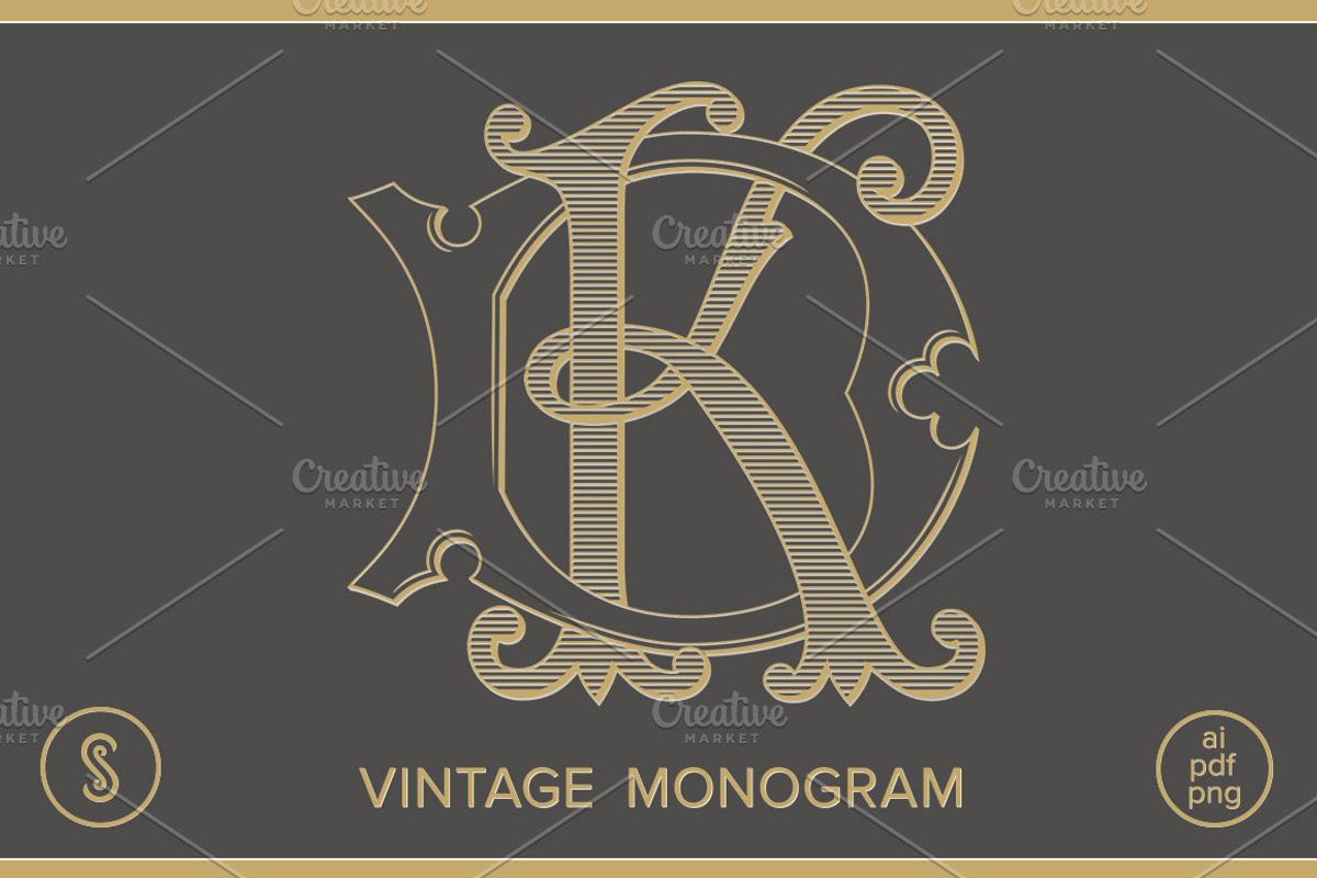 DK Monogram KD Monogram, an Illustration by Shuler Studio (Photo 1 of 6)
