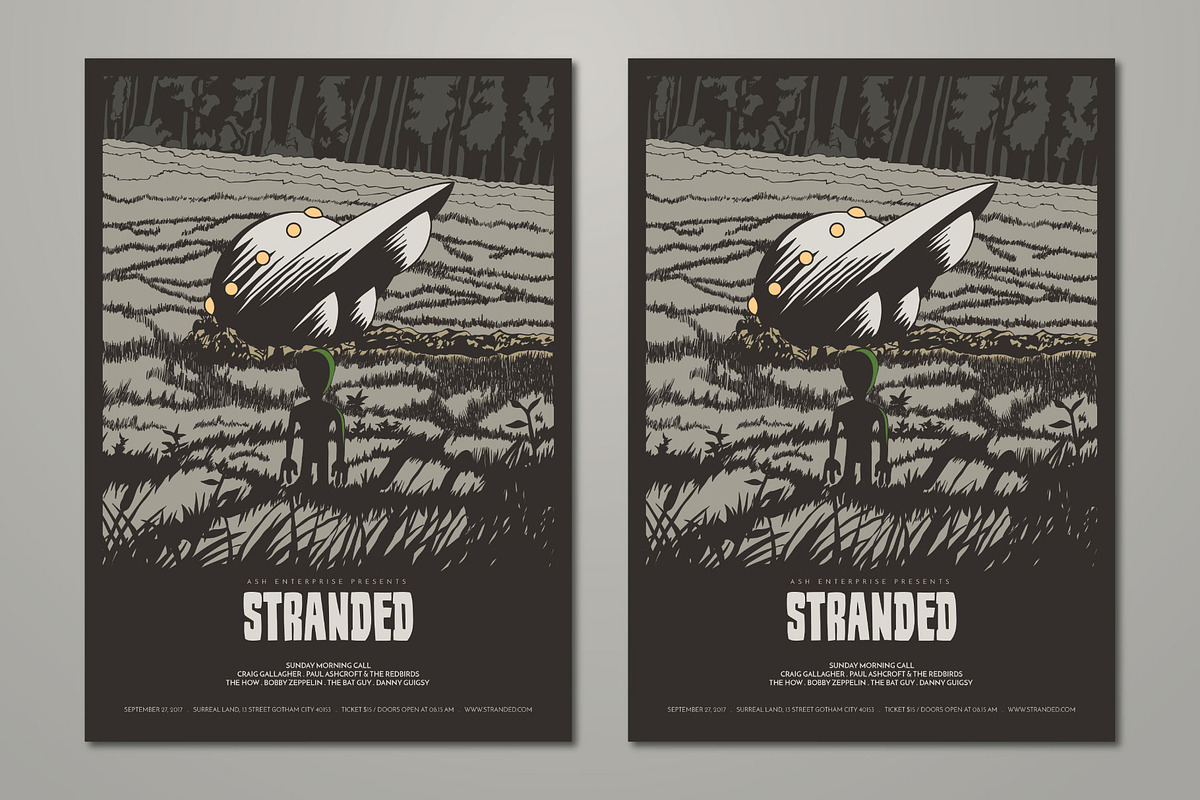 Stranded Alien Flyer, a Flyer Template by ashenterprise (Photo 2 of 3)