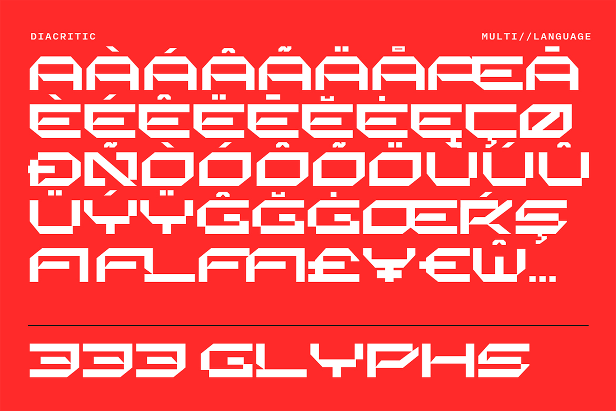 Xeonic - Futuristic Display Font, a Sans Serif Font by Pekotype (Photo 8 of 12)
