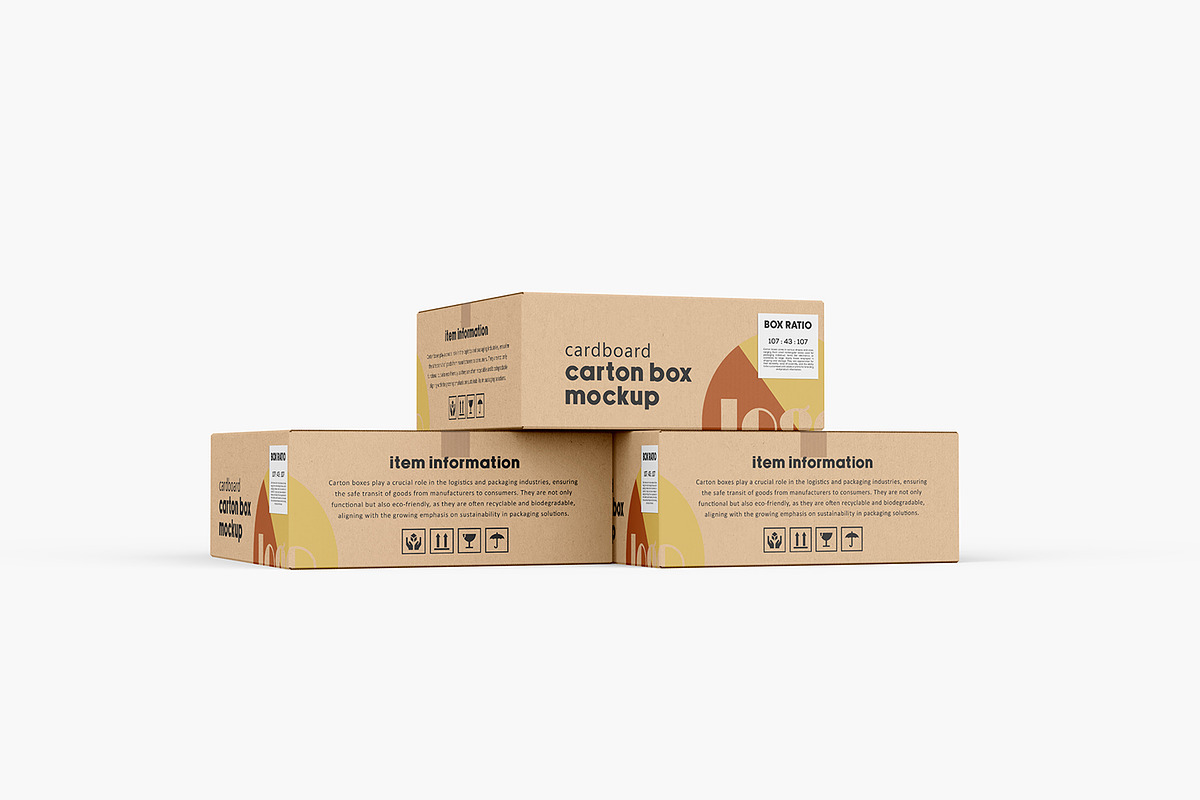 Cartoon Box Mockup, a Packaging Mockup by Ram Studio LLC (Photo 20 of 23)