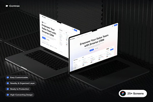 Contree CRM Website Template UI Kit, an UI Kit Template by Lumina_ui_ux202