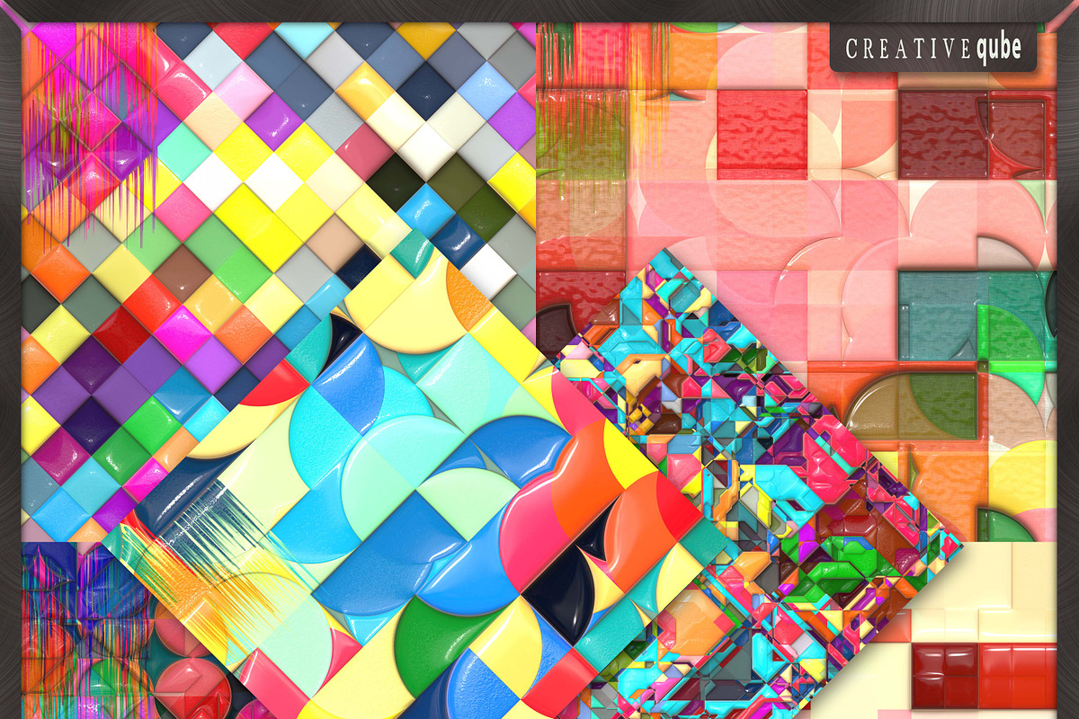 Digital Paper Pack Wet Paint preview 3