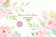 Peach Peony Illustration, an Illustration by Corner Croft (Thumbnail 1 of 4)
