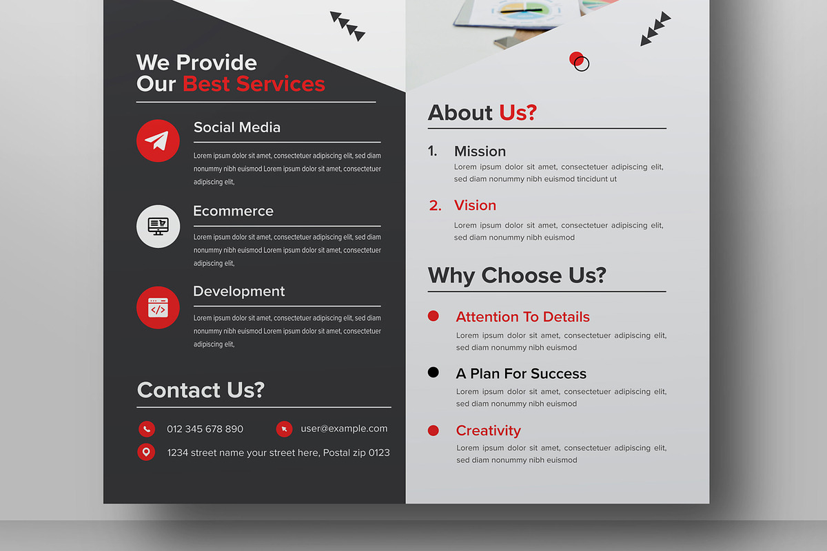 Creative Flyer Template Layout