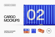 Cargo: Shipping Container Mockups, an Advertising Mockup by pixelbuddha.net (Thumbnail 1 of 6)
