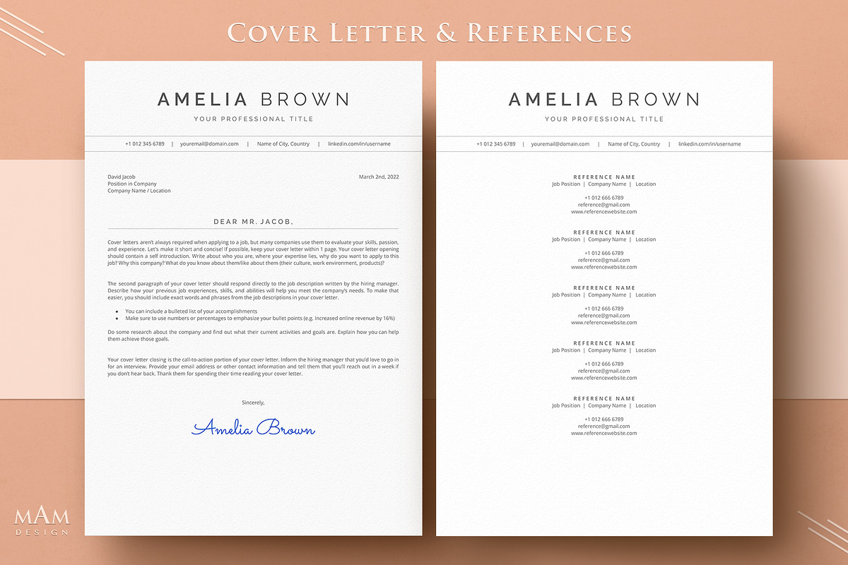 ATS Resume Template Word Google Docs, a Resume Template by MAM Design (Photo 5 of 10)