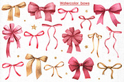 Elegant watercolor bows set, a Decorative Illustration by Anastasia Koba (Thumbnail 2 of 3)