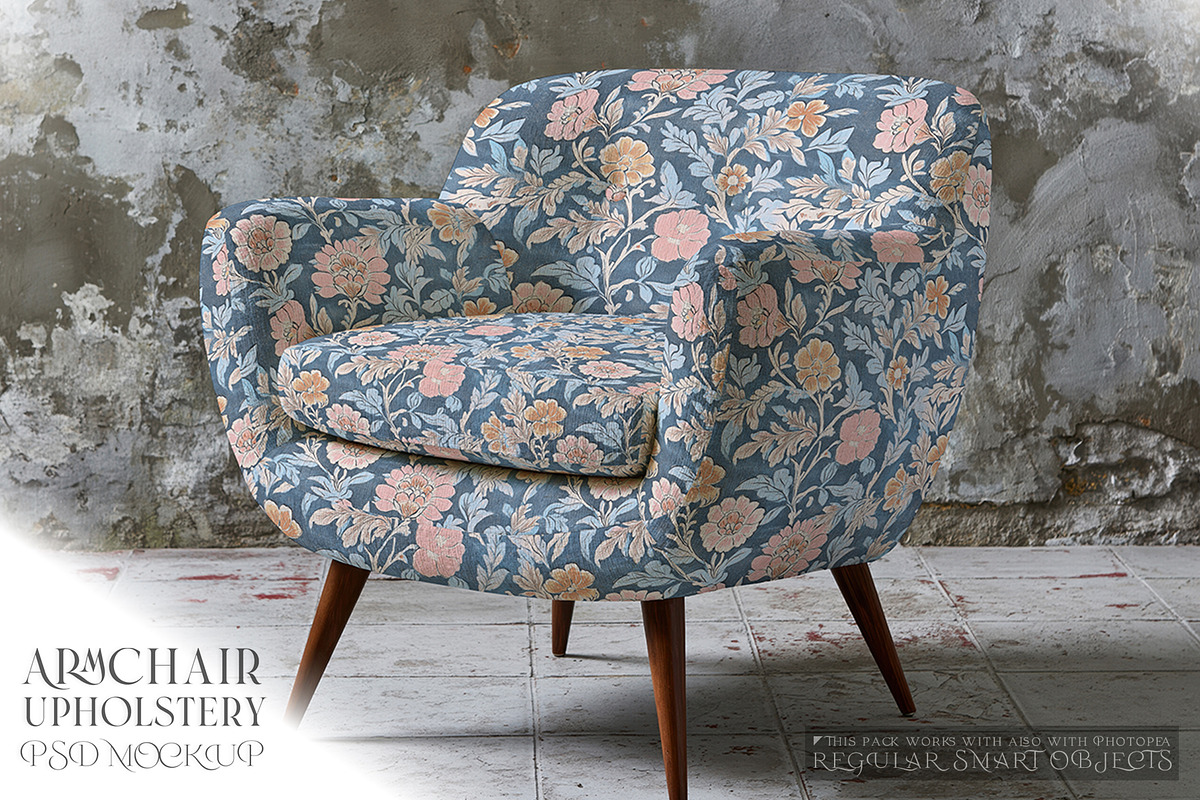 Armchair Upholstery Mockup, a Household Mockup by mock-ups (Photo 1 of 21)