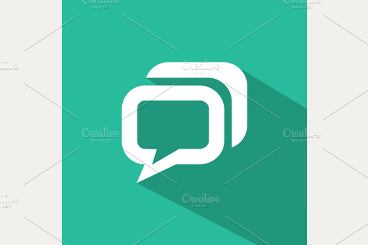 Flat Message icon