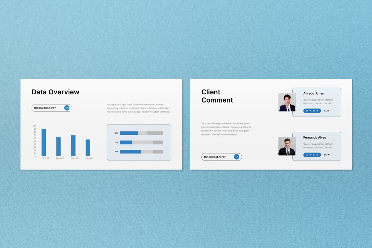 White Blue Renewable Energy Keynote, a Presentation Template by graphicook (Photo 7 of 8)
