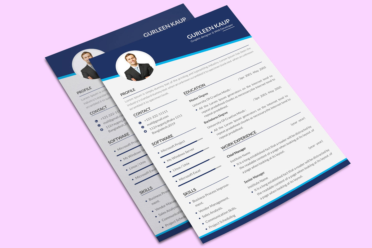 Clean Resume/CV, a Resume Template by designvillage (Photo 7 of 12)