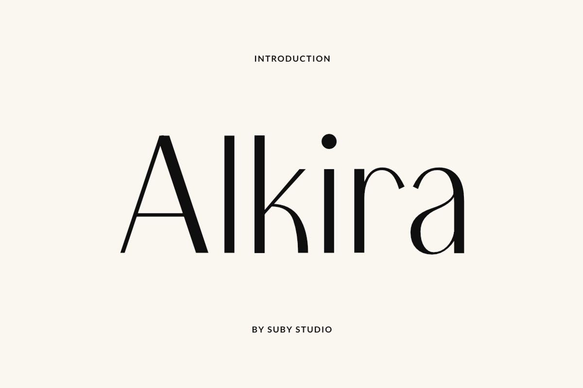 Alkira Elegant Typeface, a Sans Serif Font by Suby Studio (Photo 1 of 8)