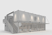 3D Model Container Cafe 13, an Architecture 3D Model by SR 3D Visual (Thumbnail 2 of 20)