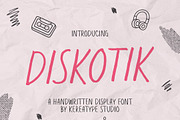 Diskotik – Modern Playful Handwritte, a Handwritten Font by Kereatype (Thumbnail 1 of 12)