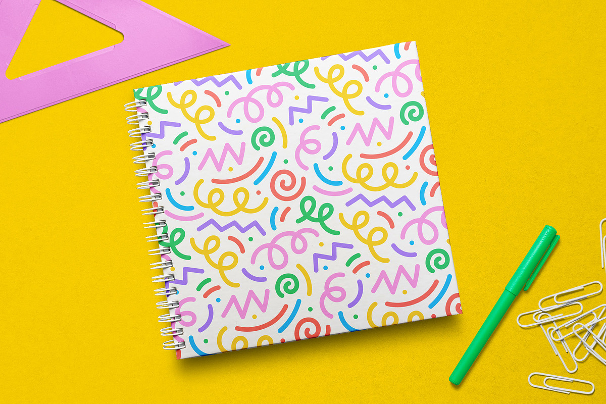 Squiggly Pattern Set, a Pattern Graphic by Dedraw Studio (Photo 9 of 12)