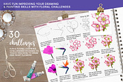 Fun Floral Sketchbook Practices, a Brush Add-On by Pretty Little Lines (Thumbnail 4 of 17)
